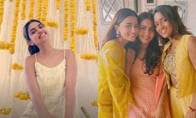 Alia Bhatt Attends Her Friend’s Haldi, Looks Gorgeous In Yellow. See Pics!