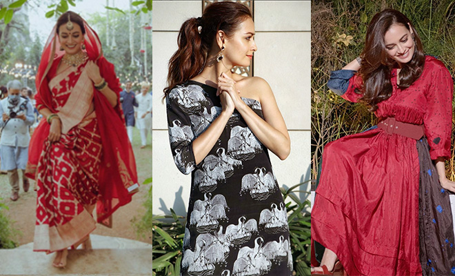 Birthday Girl Dia Mirza’s Fashion Language Narrates A Tale Through Her Sustainable Closet. We Need This!