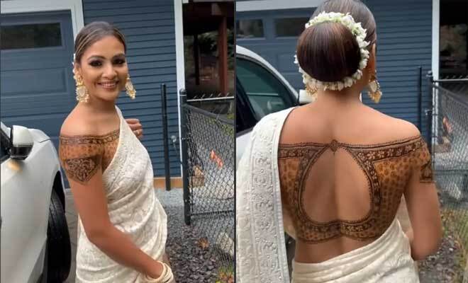 Video Of A Woman Wearing Henna Blouse Goes Viral And People Cannot Keep Calm About It!