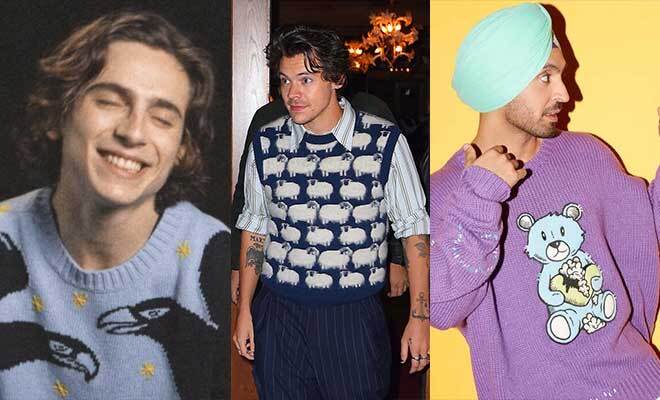 Forget Hoodies, These Comfy, Statement Sweaters From Male Celebrity Closets Are On Our Steal Radar!