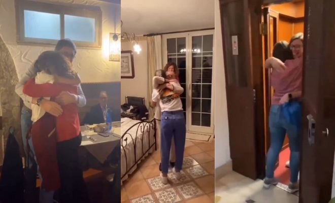 Girl Reunites With Family After 2 Years By Surprising Them As Server At Dinner, Video Goes Viral
