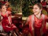 Ankita Lokhande Glows In Peach In These Images From Her Mehendi Ceremony