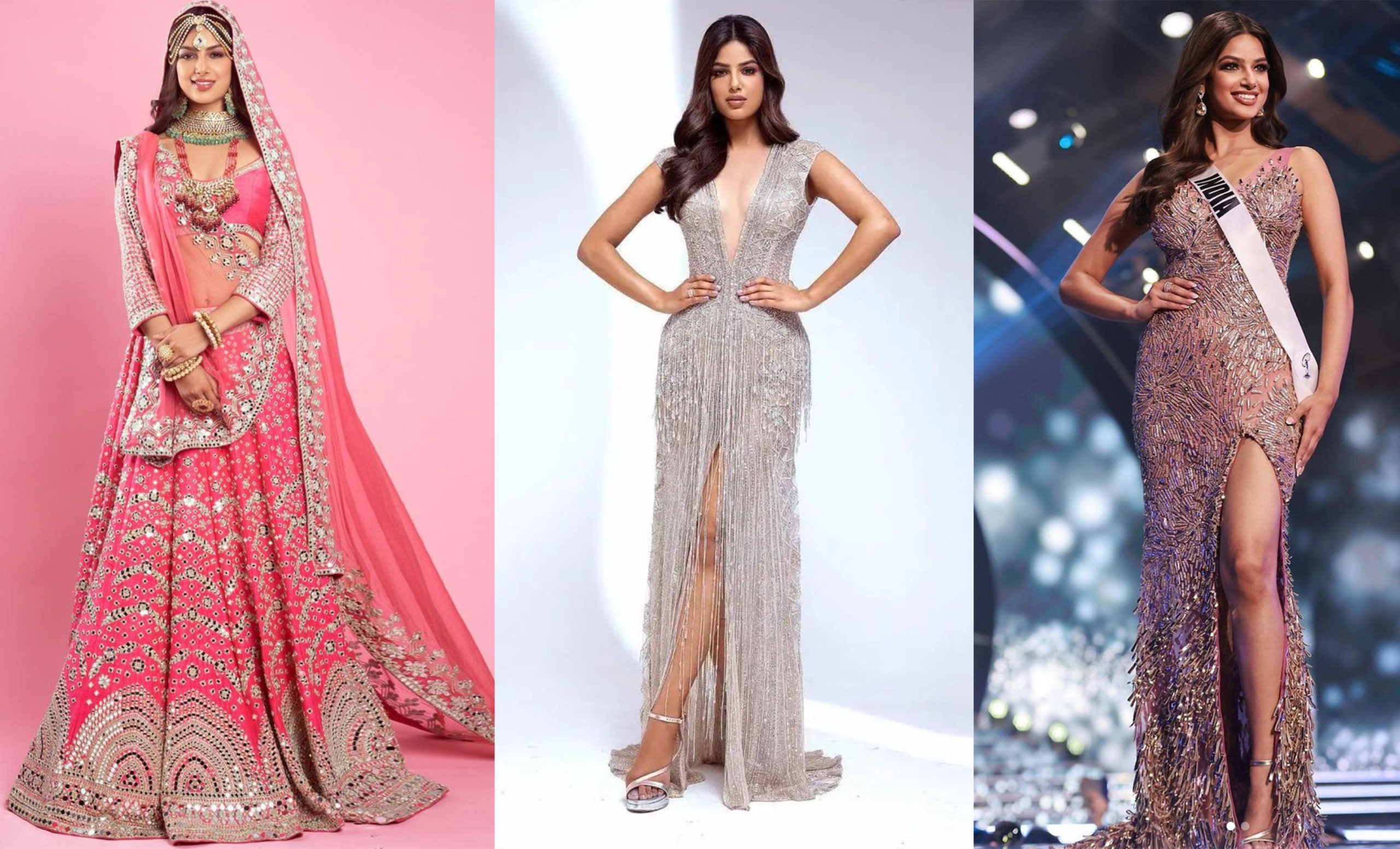 Harnaaz Sandhu Wore Saisha Shinde’s ‘Winning Silver Gown’ To Miss Universe 2021, And It’s Got A Special Message