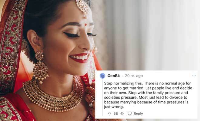 Someone Asked ‘What Age Should Indian Girls Get Married At?’ And Desi Reddit Positively Surprised Us