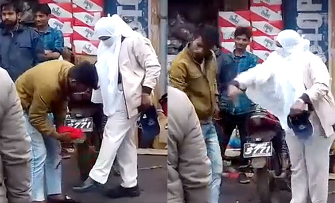 MP Policewoman Forces Man To Clean Her Trousers, Still Slaps Him For Spraying Mud On Them