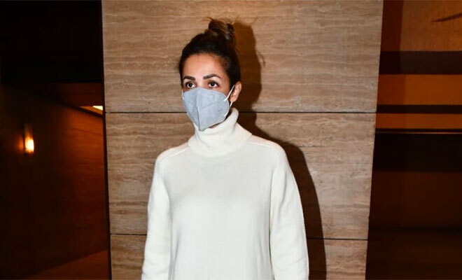 Malaika Arora Is Here With Your Winter Date Night Inspo Sporting A Comfy Sweater Dress