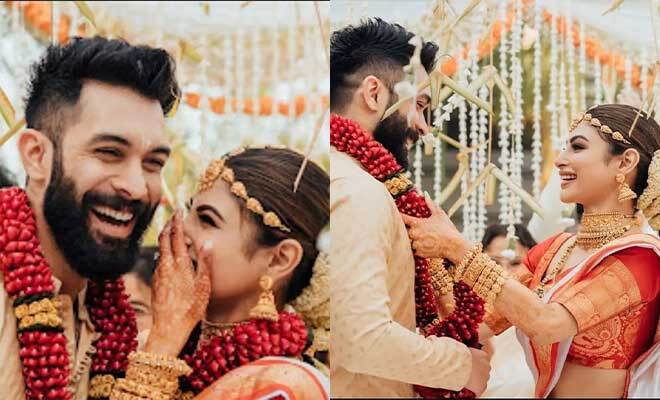 It’s Official! Mouni Roy And Suraj Nambiar Share Adorable First Photos From Their Wedding
