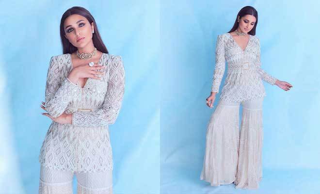 Parineeti Chopra Is A Vision In White In Her Shimmery Sharara For ‘Hunarbaaz’