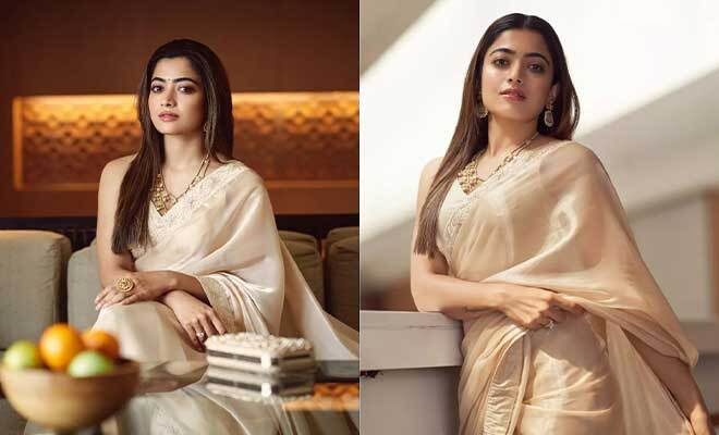 Rashmika Mandanna’s Saree Collection Is A Paradise For Minimal Dressers