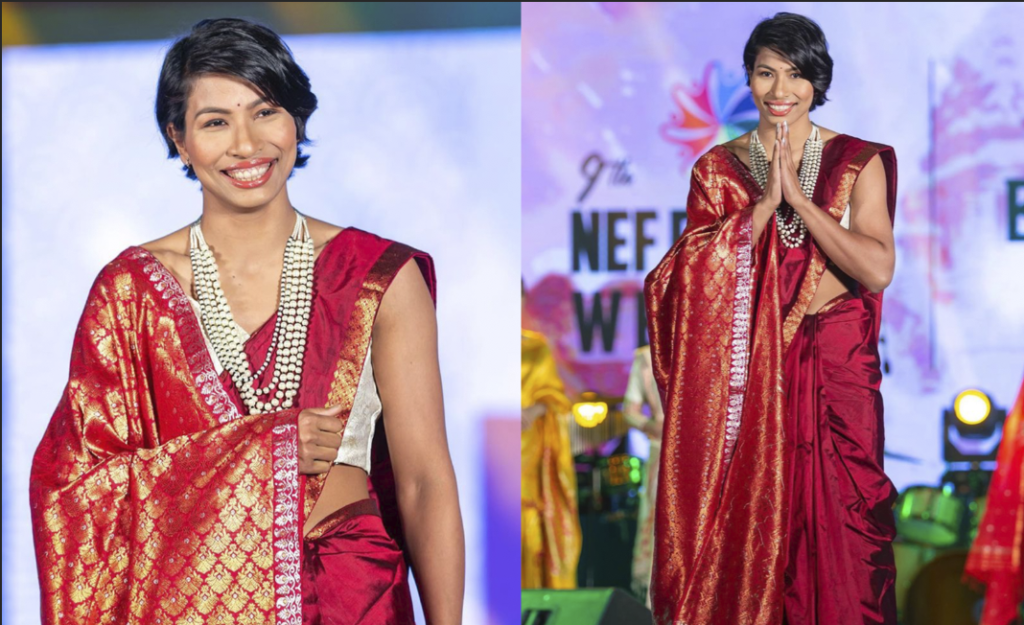 Olympic Medallist Lovlina Borgohain Turns Muse For Designer Duo Bidyut And Rakesh’s Bridal Collection Showcase