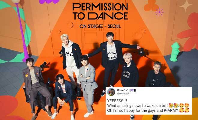 BTS Announces Concert Dates With Online And Offline Attendance For ‘BTS Permission To Dance On Stage – Seoul’, K-ARMY Is Overjoyed!