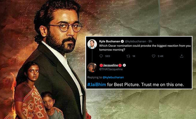 A Tweet By Oscars Nom Host Jacqueline Coley Has Fans Hoping ‘Jai Bhim’ Makes It To Oscars Best Picture Nominations List