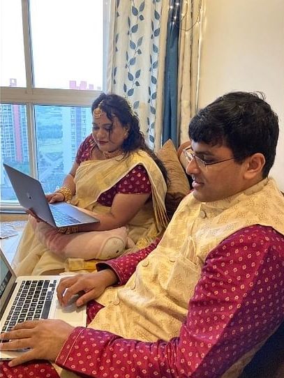 pune-based-couple-anil-narasipuram-shruti-nair-blockchain-wedding-nft-rings-metaverse