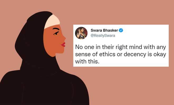 Karnataka Hijab Row: Videos Of Teachers And Students Being Forced To Remove Hijab Emerges Online, Swara Bhasker Expresses Contempt Karnataka Hijab Row: Videos Of Teachers And Students Being Forced To Remove Hijab Emerges Online, Swara Bhasker Expresses Contempt