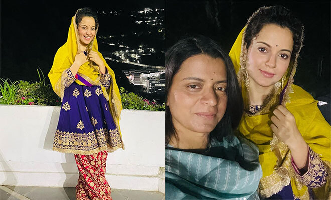 Kangana Ranaut Seeks Blessings At Vaishno Devi For Her 35th Birthday Along With Sister Rangoli