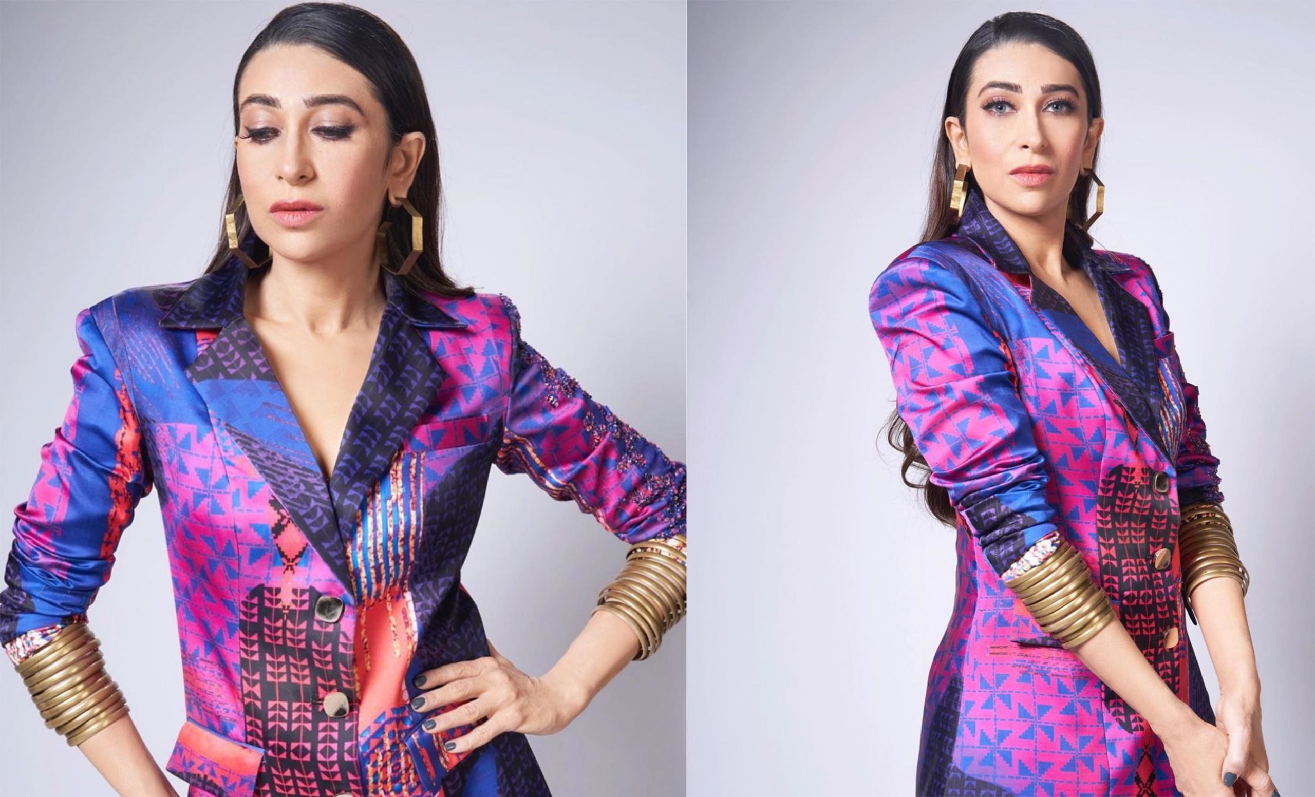 Karishma Kapoor Sex - Karisma Kapoor Styles Power Suit With Traditional Bangles. We Heart It