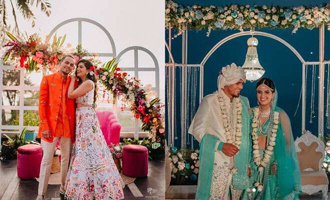 Cricketer Rahul Chahar And His Time Long Time Fiancé Ishani Tie The Knot In Goa