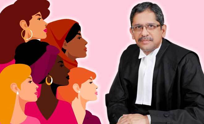 CJI N.V. Ramana Talks About Underrepresentation Of Women In The Judicial System, Upliftment Of Female Lawyers And More