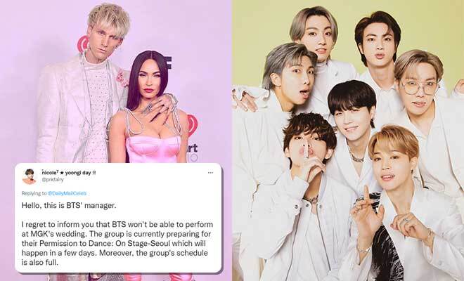 Machine Gun Kelly Wants BTS To Perform At His Wedding With Megan Fox. ARMYs Hilariously Reject His Offer!