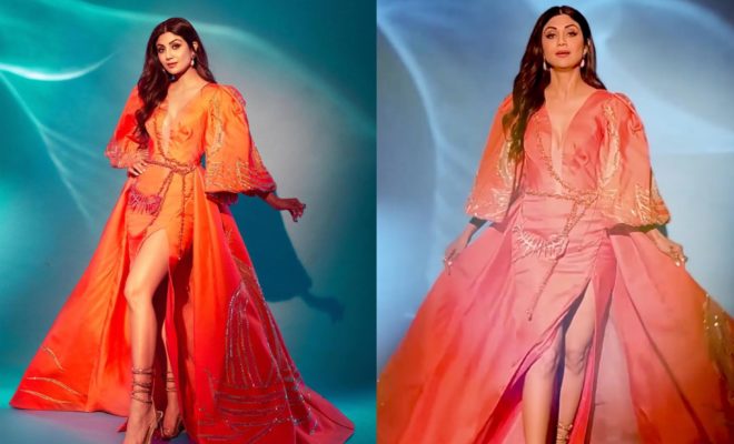 shilpa-shetty-orange-ziad-nakad-dress-sony-tv-india-got-talent-finale-pictures