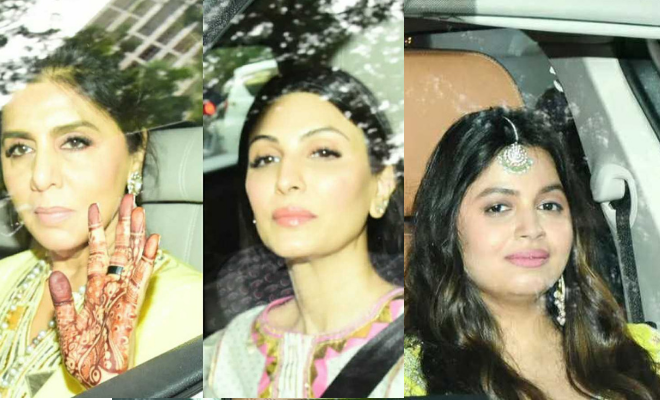 Soni Razdan, Neetu Kapoor, Shaheen Bhatt, And More Arrive In Gorgeous Yellow Outfits For Alia Bhatt And Ranbir Kapoor’s Haldi.