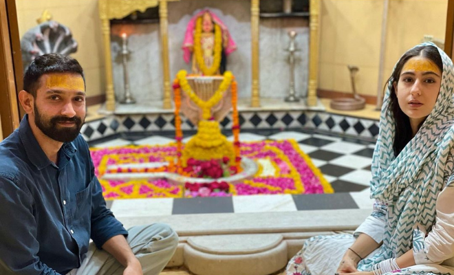Sara Ali Khan Posts Tranquil Pictures Praying With ‘Gaslight’ Co-Star Vikrant Massey Sara Ali Khan Posts Tranquil Pictures Praying With ‘Gaslight’ Co-Star Vikrant Massey
