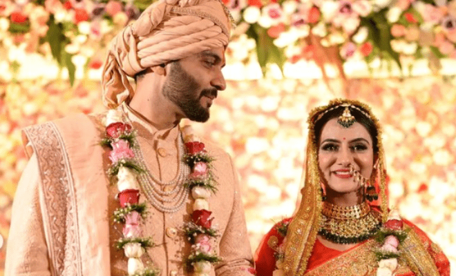‘Kesari Nandan’ Actress Aastha Chaudhary Ties The Knot With Beau Aditya Banerjee, Shares Official Wedding Pics