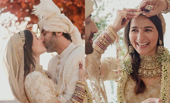 Alia Bhatt And Ranbir Kapoor Official Wedding Photos Are Here! And They Sealed It With A Kiss!
