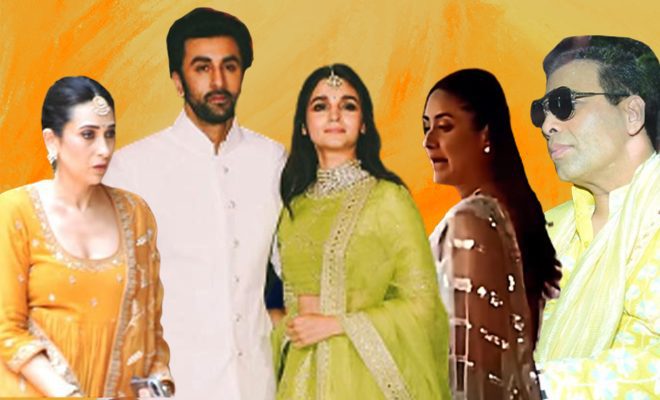 Kareena Kapoor, Karan Johar, And Other Celebs Arrive In Style To Attend Alia Bhatt And Ranbir Kapoor’s Pre-Wedding Functions