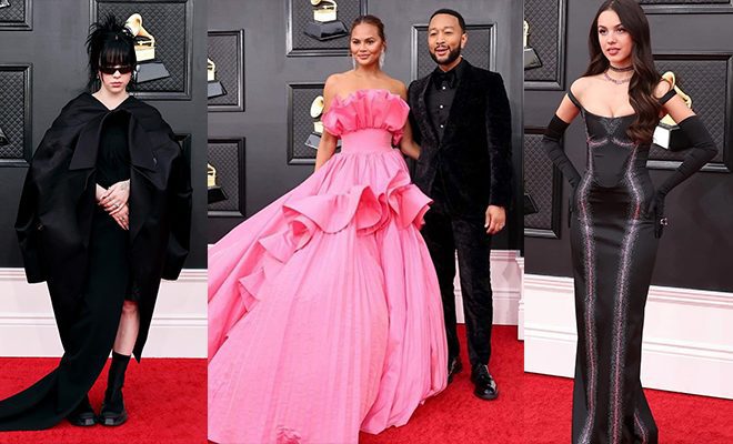 Olivia Rodrigo, BTS, Billie Eilish And Other Artists Who Rocked Red Carpet Looks At The 64th Annual Grammys Awards