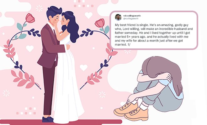 This Married Man’s Twitter Thread About His Single Best Friend Will Resonate With All Of Us Singles This Married Man’s Twitter Thread About His Single Best Friend Will Resonate With All Of Us Singles