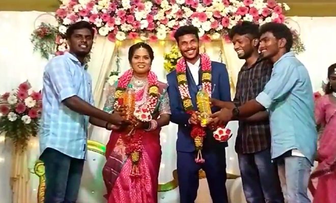 Tamil Nadu Couple Gets Gifted Petrol And Diesel By Groom’s Friend. We All Need Such Thoughtful Friends