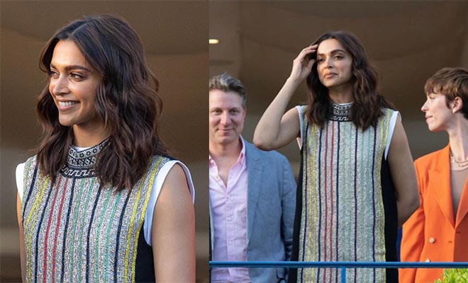 Deepika Padukone Wears A Sequinned LV Dress For A Sunny Opening Day At Cannes Film Festival. We Need More Mastani!