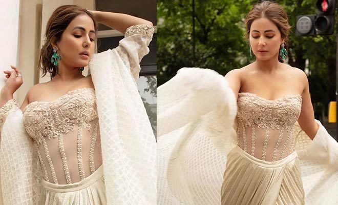 Hina Khan Is A Goddess In Ivory And Gold At UK Asian Film Festival 2022