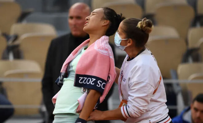 China’s Zheng Qinwen Wishes She Was A Man As Menstrual Cramps Crash Her French Open Dream