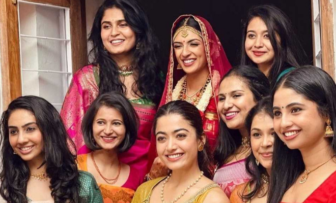 Rashmika Mandanna Shared Her Bridesmaid Moment On Instagram, The Picture Is Too Sweet To Miss