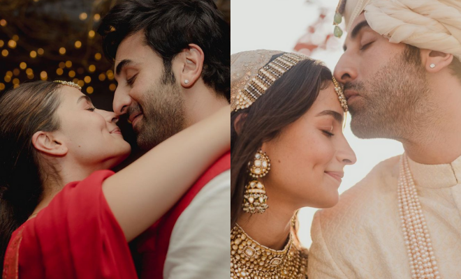 Alia Bhatt Marks One-Month Wedding Anniversary With Hubby Ranbir Kapoor, Shares Andekhe Pictures From Wedding Party