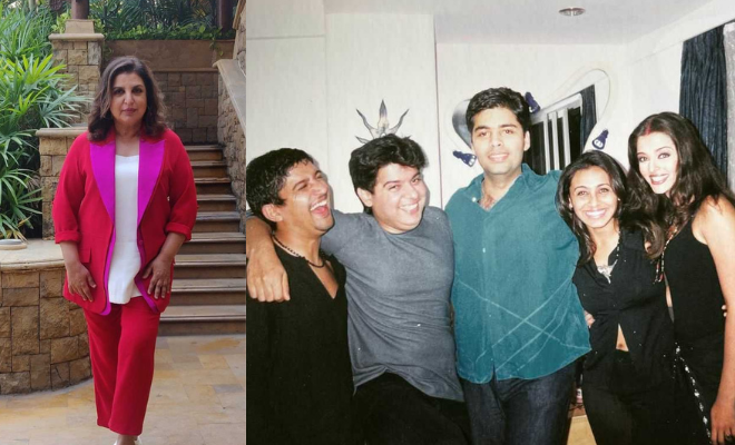 Farah Khan Shares An Unseen Throwback Pic Of Her Housewarming Party Ft. Karan Johar, Aishwarya Rai, And More