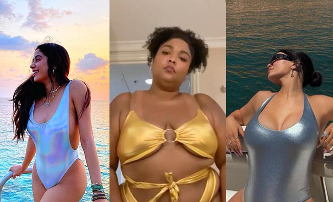 From Lizzo To Janhvi Kapoor, These Celeb Sightings In Metallic Swimwear Are Urging Us To Get One Too