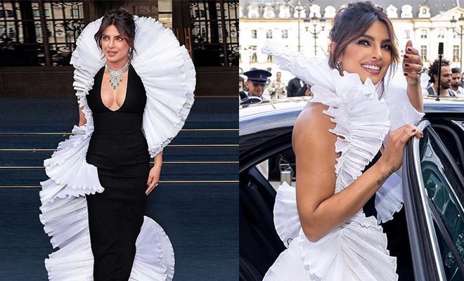 Priyanka Chopra Dazzles In Designer Robert Wun’s Contrast Dove Gown. We Think She Looks Fab!