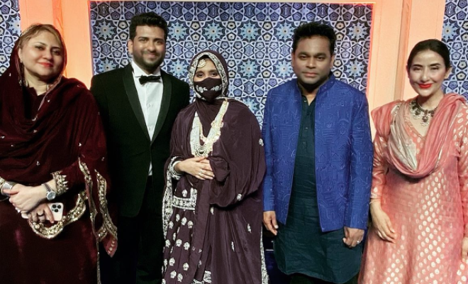 AR Rahman’s Daughter Khatija’s Wedding Reception Was A Grand Affair With Great Singers, Musicians In Attendance
