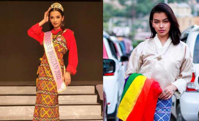 Meet Tashi Choden Chombal, The First Queer Person To Win Miss Bhutan Title. She Will Represent Bhutan At Miss Universe 2022