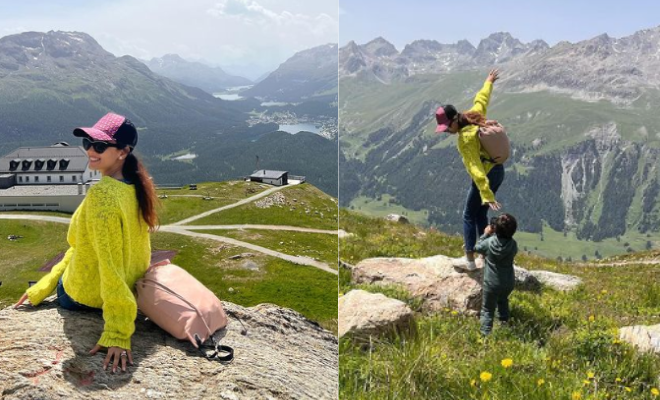 Mira Rajput Shares Chill Vacay Pics From Switzerland But Her ‘Serial Photo-Bomber’ Toddler Has Other Plans!