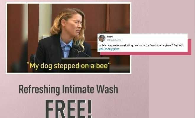 Sirona Hygiene, A Company Catering To Women, Puts Out An Insensitive Marketing Post Ft. Amber Heard