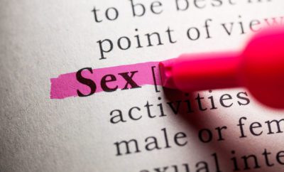 the word sex in a dictionary