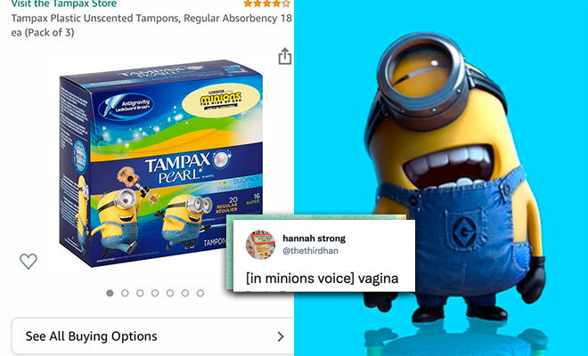 Amazon Is Selling Minion Tampons And Twitter Is Cramp-ed With Hilarious Reactions