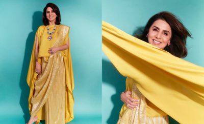 neetu-kapoor-yellow-metallic-saree-pictures-colors-dance-deewane-juniors