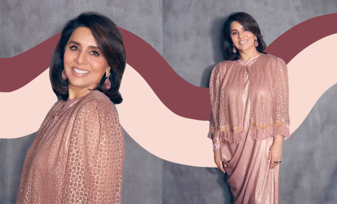 Neetu Kapoor’s Salmon Pink Tarun Tahiliani Attire Is All Things Ethereal. We Heart This Look!