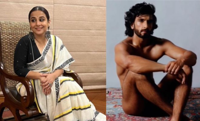 “Close Your Eyes, If You Don’t Like,” Says Vidya Balan To Haters Of Ranveer Singh’s Nude Photoshoot!