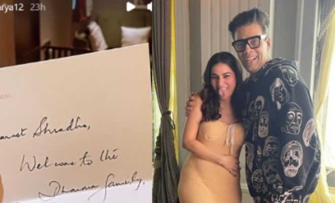 Shraddha Arya Excited To Be Part Of A Dharma Production Project, Shares Pic Of A Hand-Written Note By Karan Johar